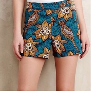Anthropologie Elevenses Bird of Paradise Women's Shorts - Size 6